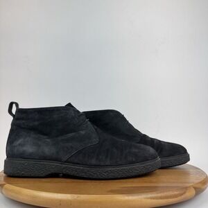 Mens O'Keefe Lined Black Suede Ankle Chukka Comfort Dress Boots Size 43 US 10‎ M